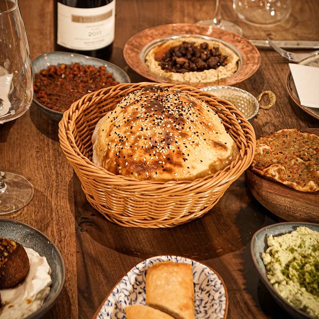 Evening dining at Farm Kitchen — Mediterranean small plates and cocktails